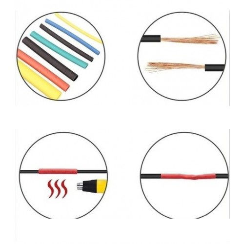 560 Piece Tubing Set Boxed Cable Jointing Protective Heat Shrink Tubing Set with Special Lid