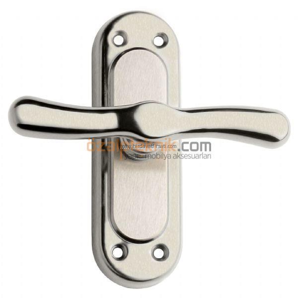 Dove Latch Handle Nickel Satin