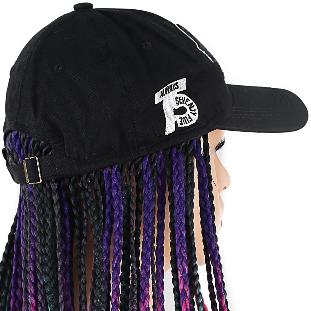 Black Hat Look Mesh Wig / Mixed Color