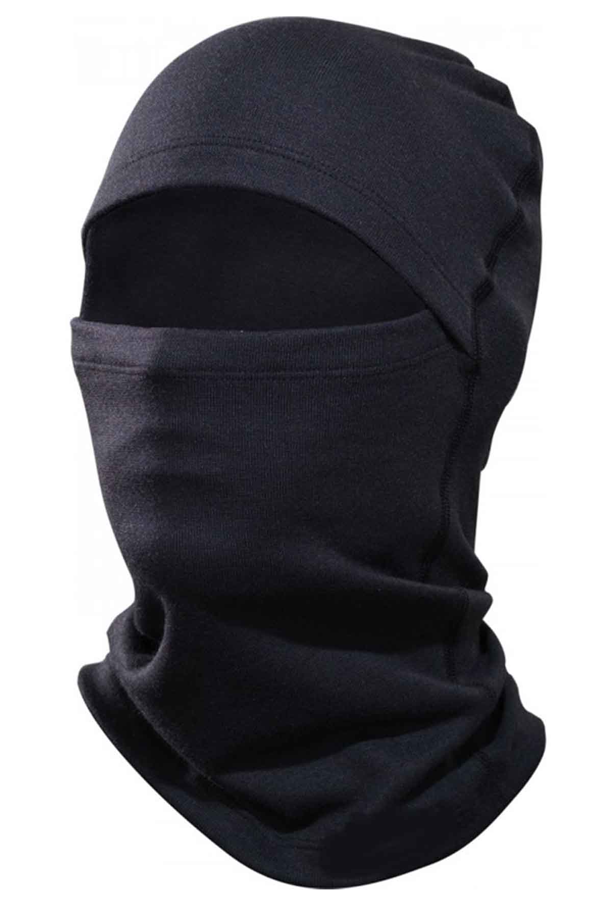 Dfn Fleece Functional Thermal Beanie Balaclava Black