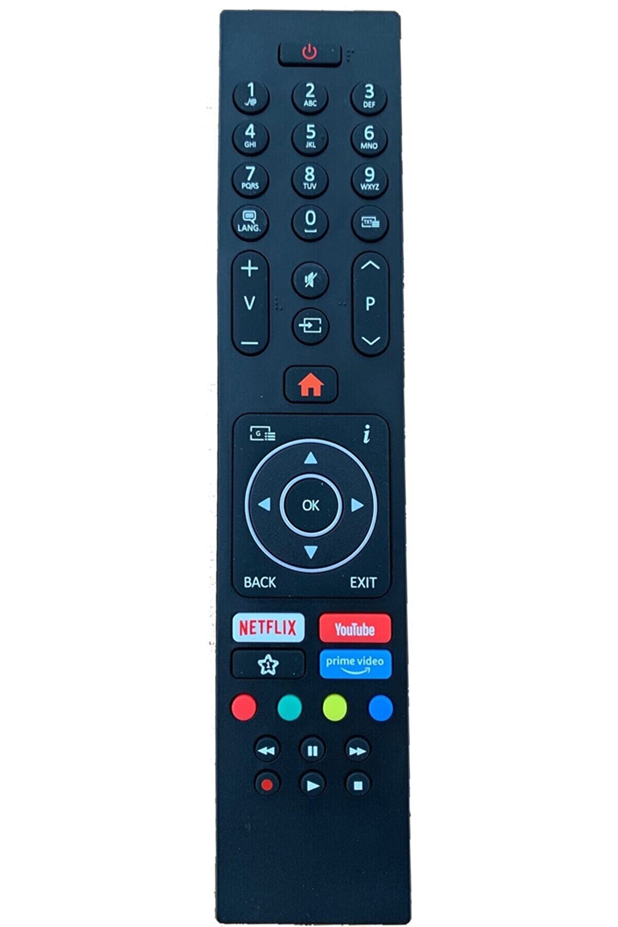 VESTEL Turn 4K Led Tv Remote - Netflix, Youtube, Primevideo Keypad Remote - LCD626