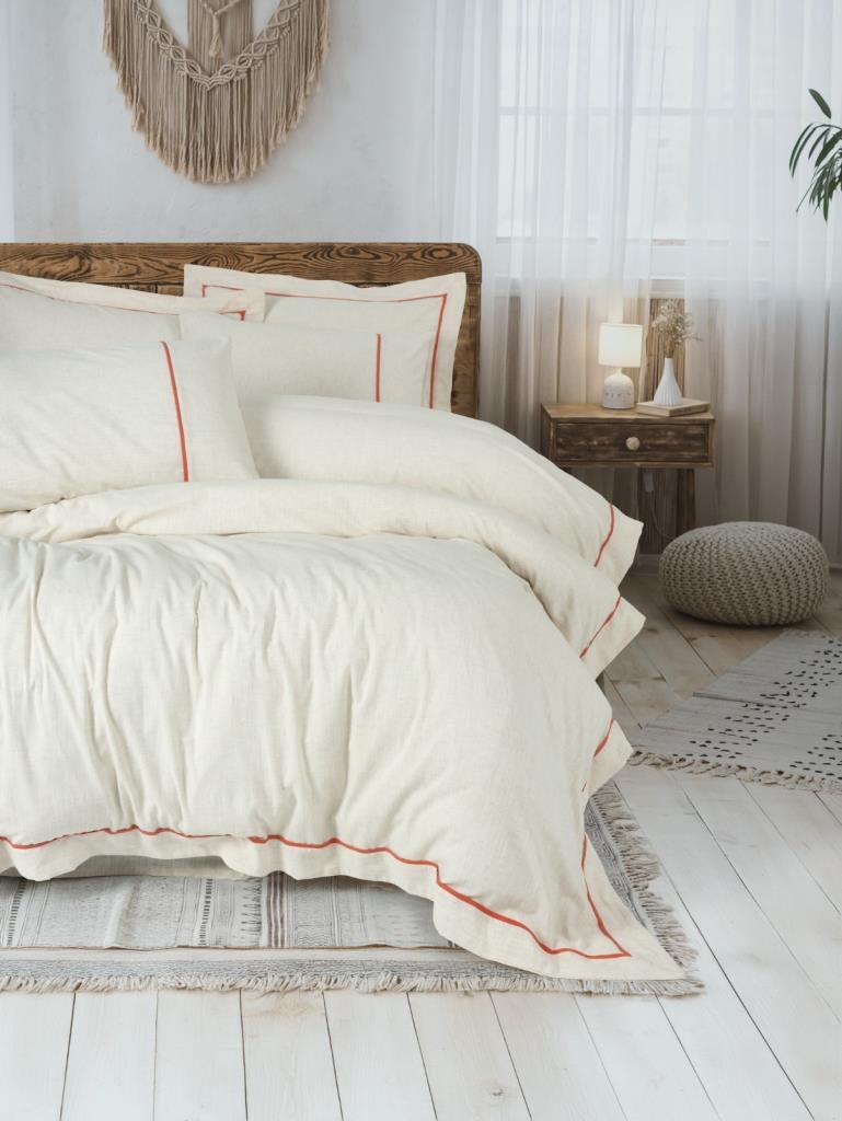 Double Duvet Cover Inborn Banded Orange