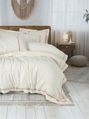 Double Duvet Cover Inborn Banded Orange