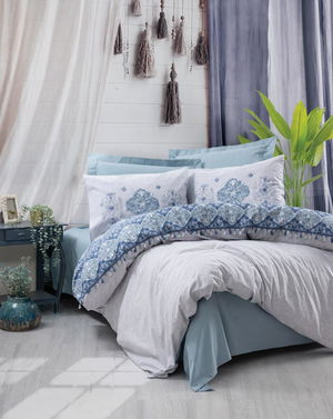 Double Duvet Cover Jeni Blue