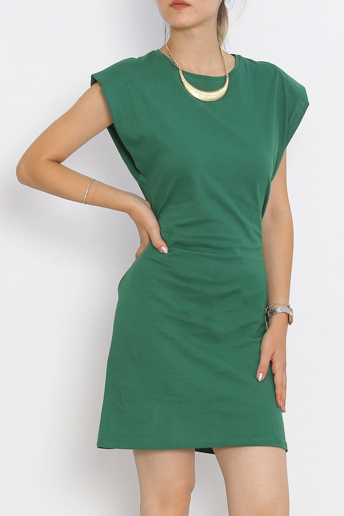 Belted Suprem Dress Green