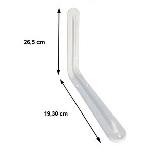 Under Shelf 8x10 mm White