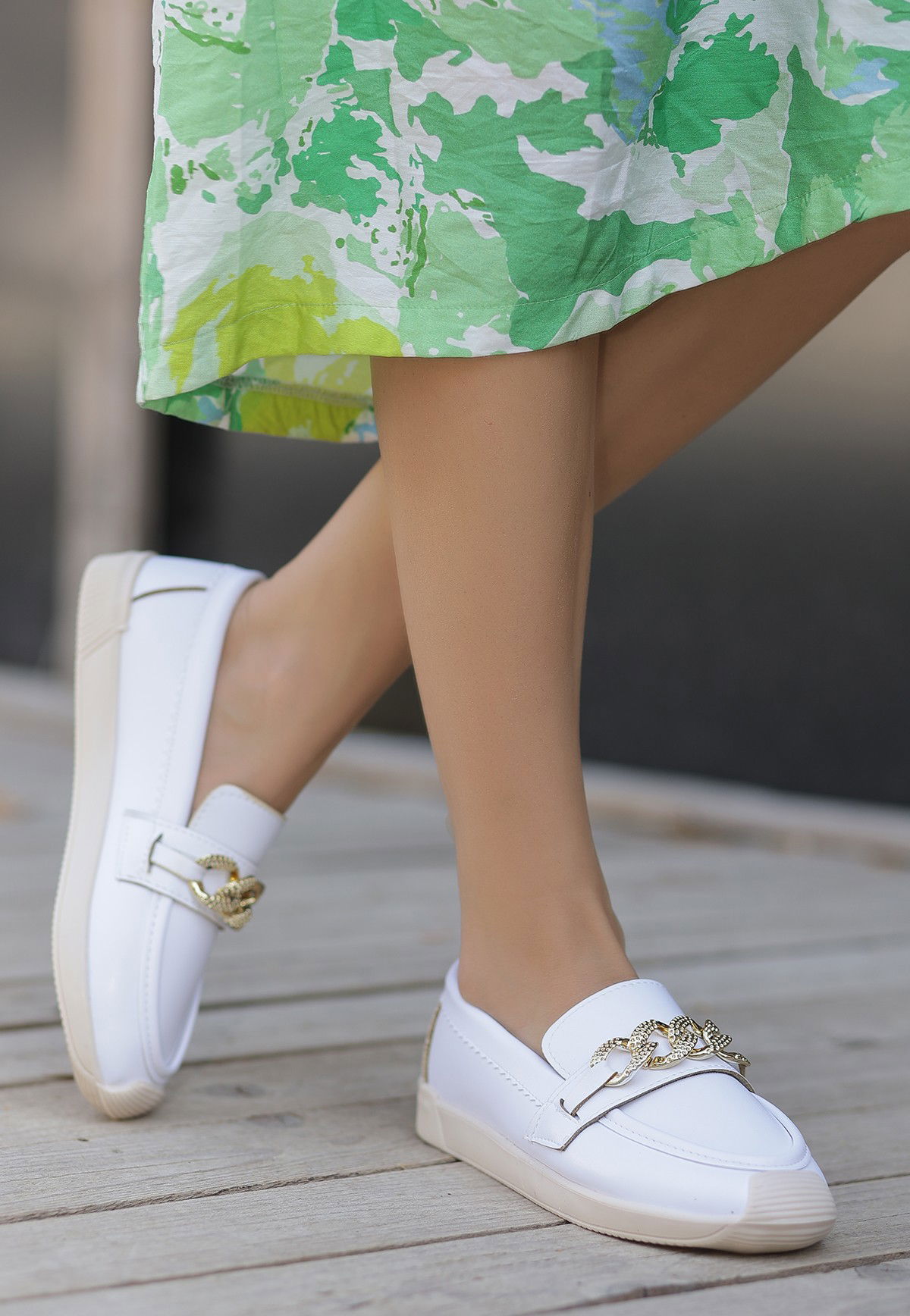 White Skin Babette Shoes