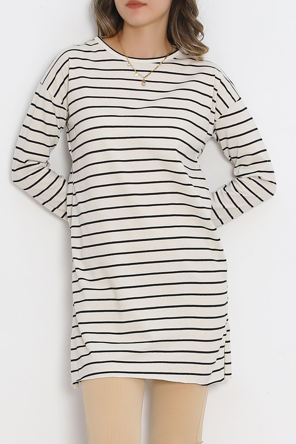 Striped Tunic Ecru