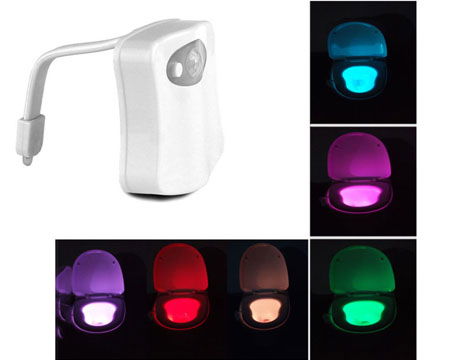 8 Color Toilet Seat Light with Sensor