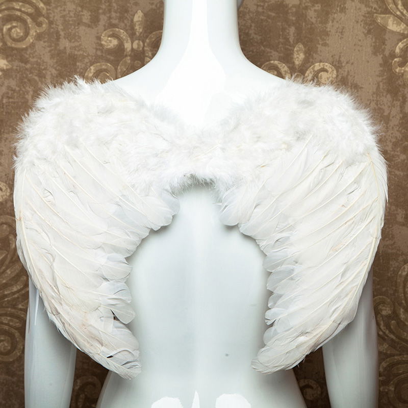 White Colorful Medium Size Children's Angel Wing 50x35 cm