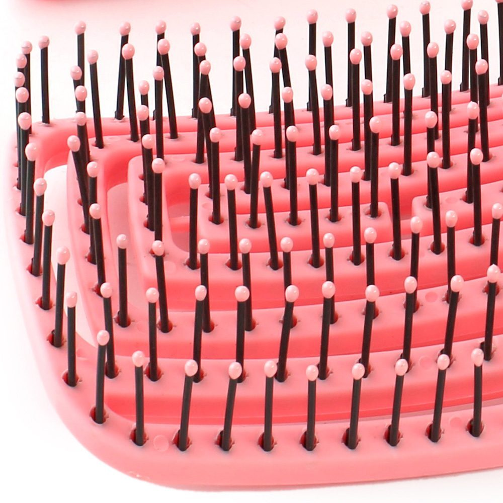 Special Hair Detangling Brush with Bun / Candy Pink / JT8588