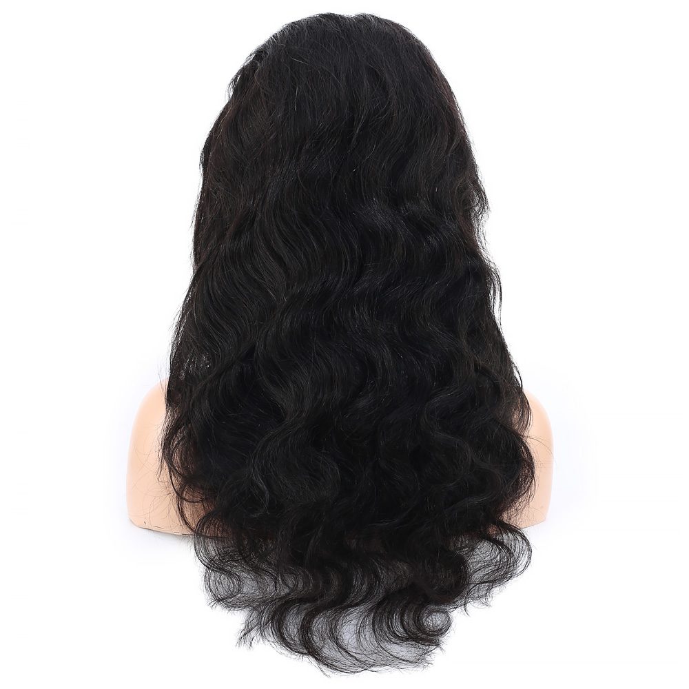 Front Lace Real Hair Tulle Wig Wavy / Natural / 65/70cm