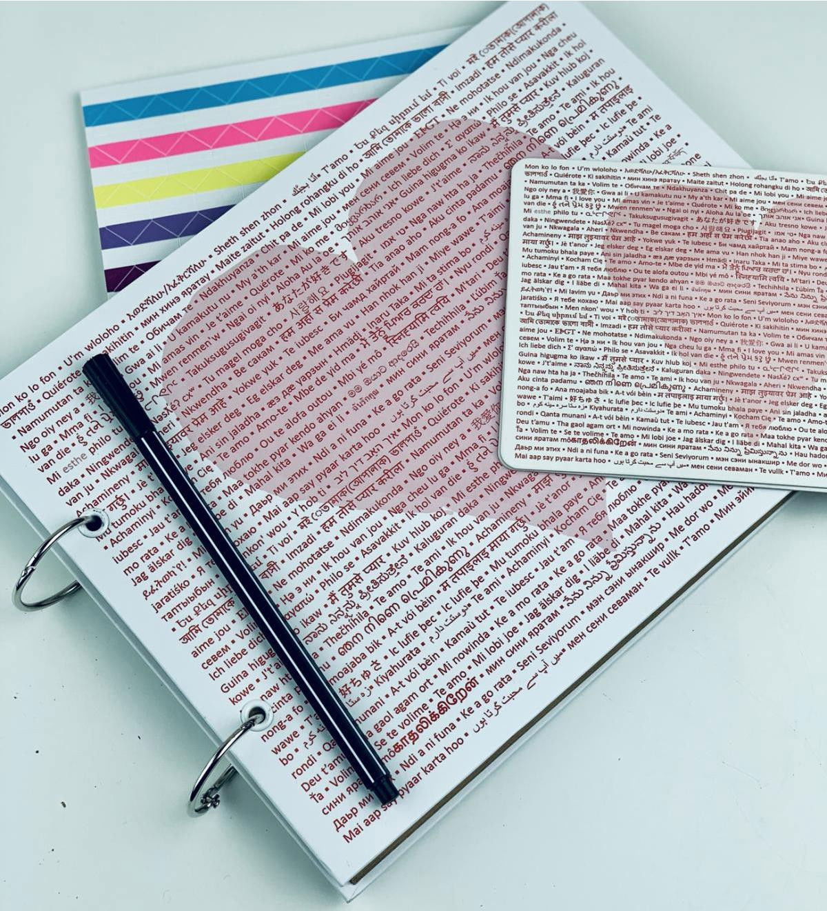 Photo Album DIY Custom Design I Love You in a Hundred Languages