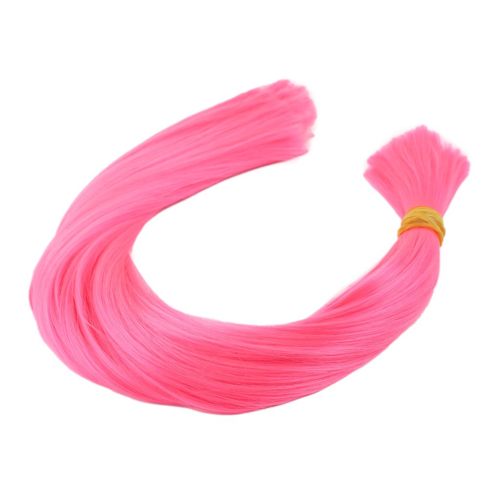 Pink Multicolored Synthetic Gnarled Hair / 1Kg