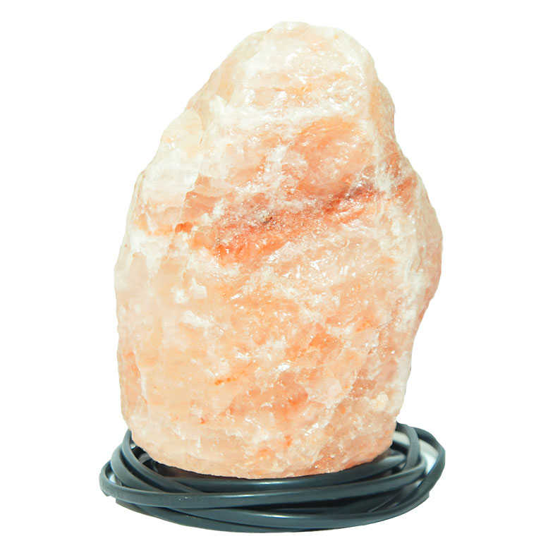 Natural Himalayan Rock Salt Lamp Wired Bulb Pink 1-2 Kg