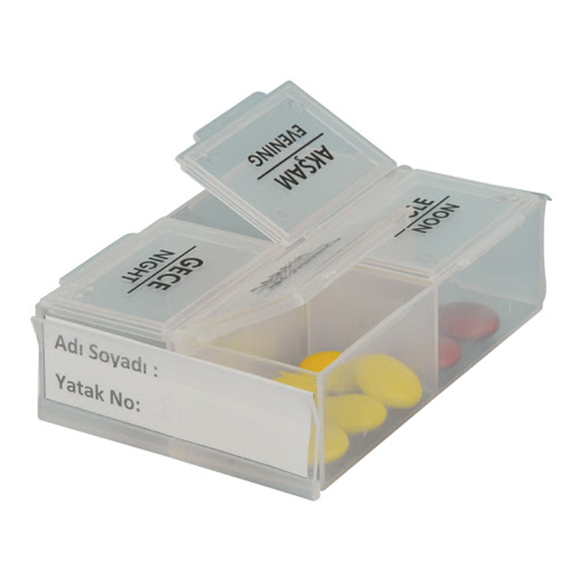 4 Compartment Daily Medicine Storage Box