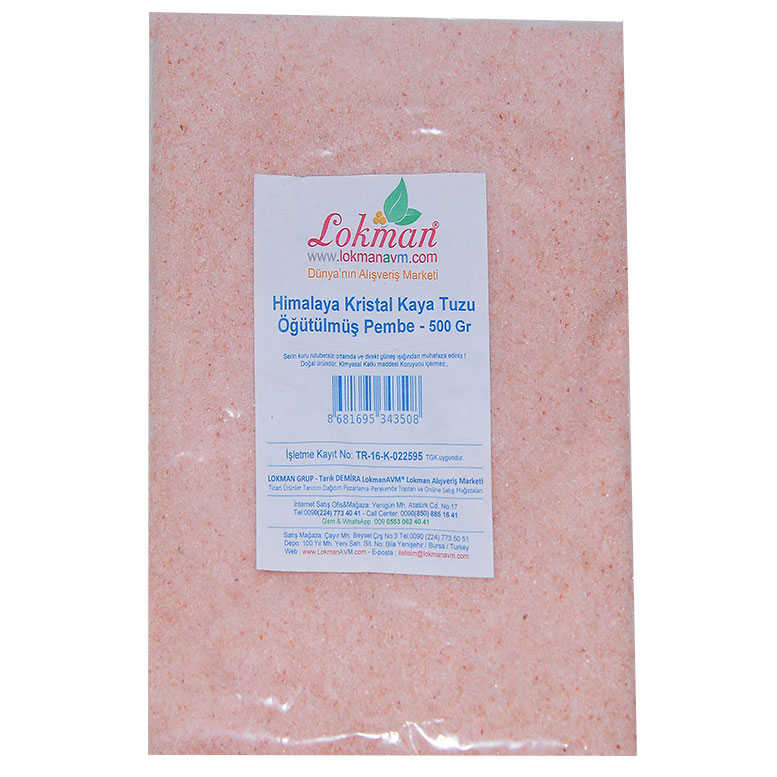 Edible Himalayan Crystal Rock Salt Ground Pink 500 Gr