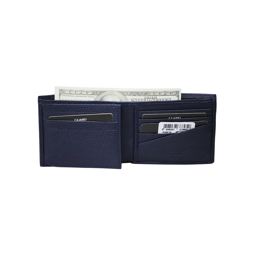 Navy Blue Leather Men's Wallet