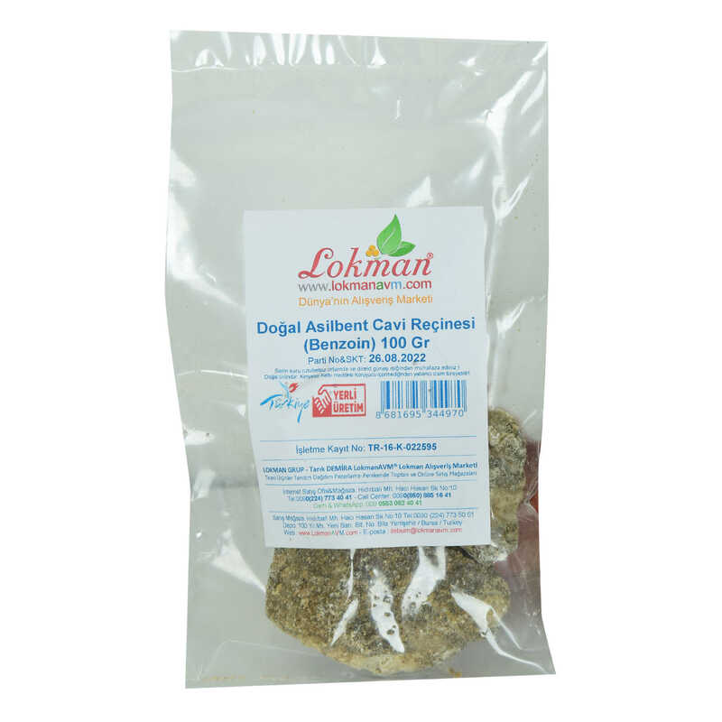 Asilbent Cavi Resin Natural Benzoin 100 Gr Package