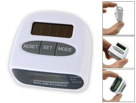 Solar Pedometer and Calorie Counter Pedometer