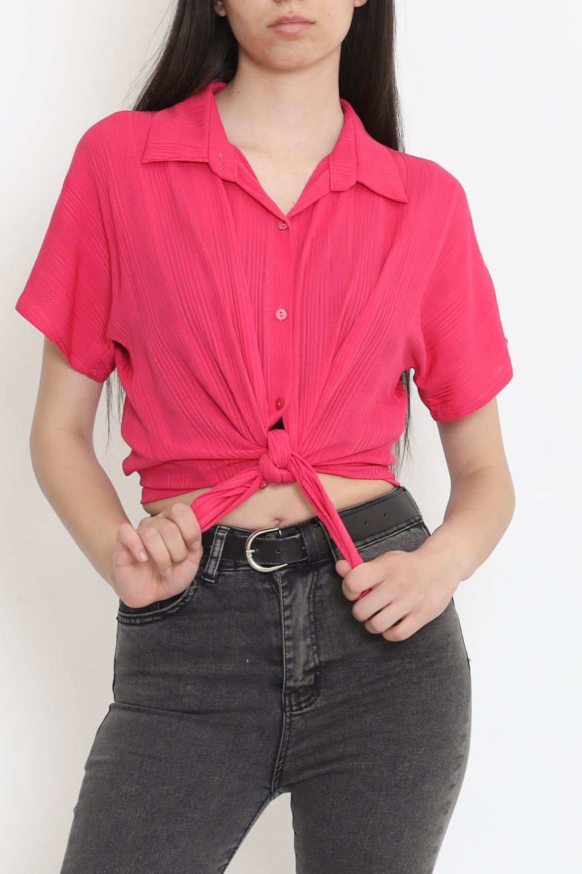 Bat Sleeve Shirt Fuchsia