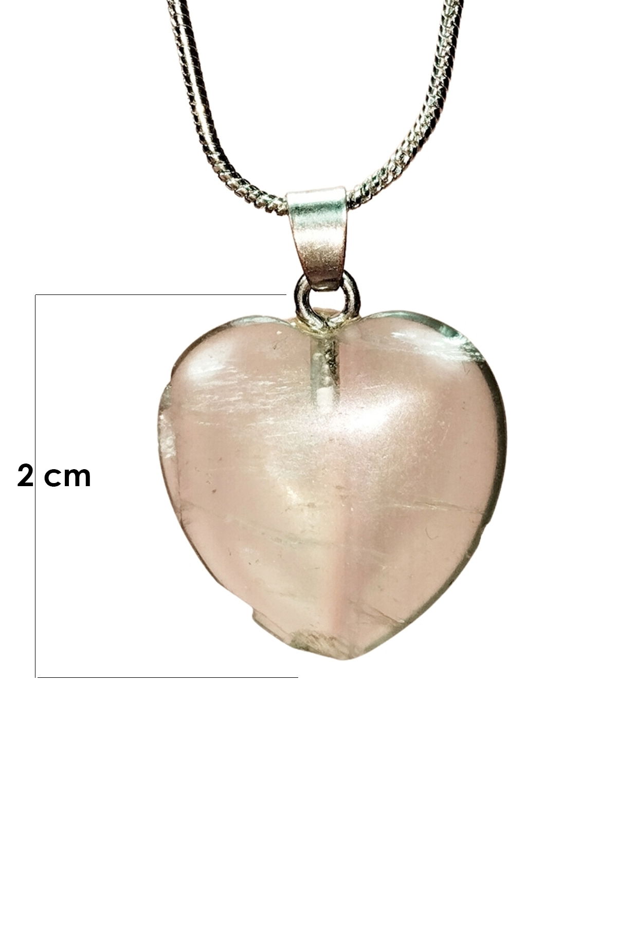 Fluorite Natural Stone Handmade Pendant with Chain: 2 cm Chain: 20 cm Boxed