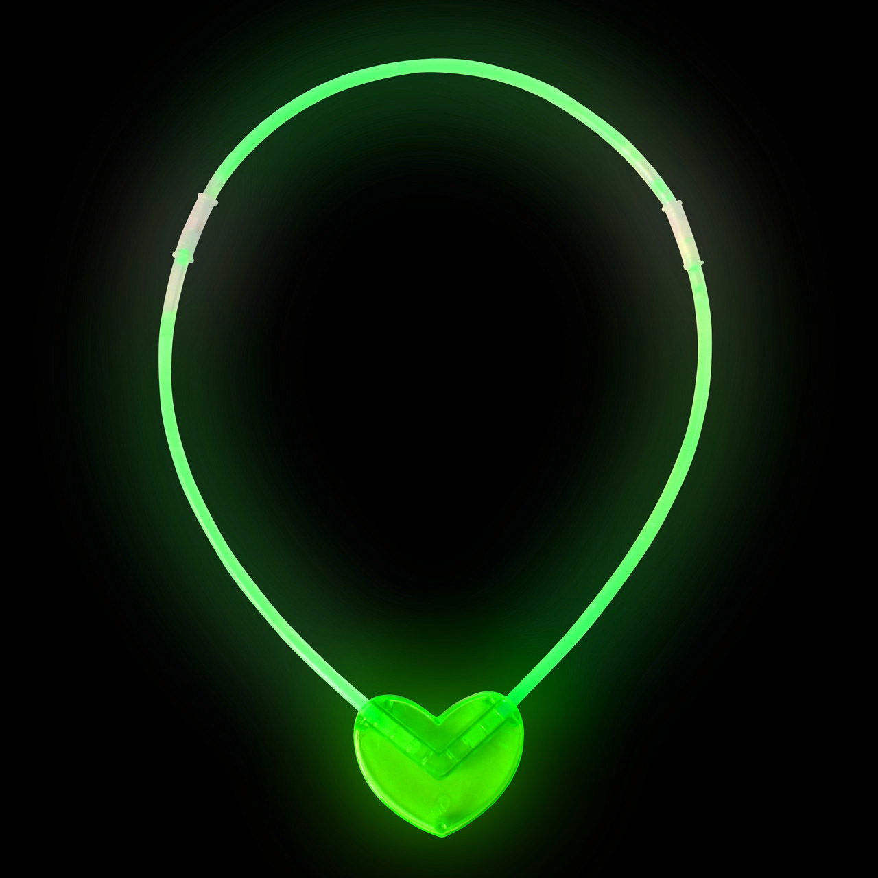 Glow In The Dark Glow Heart Shaped Pendant 6 Colors 6 Pcs