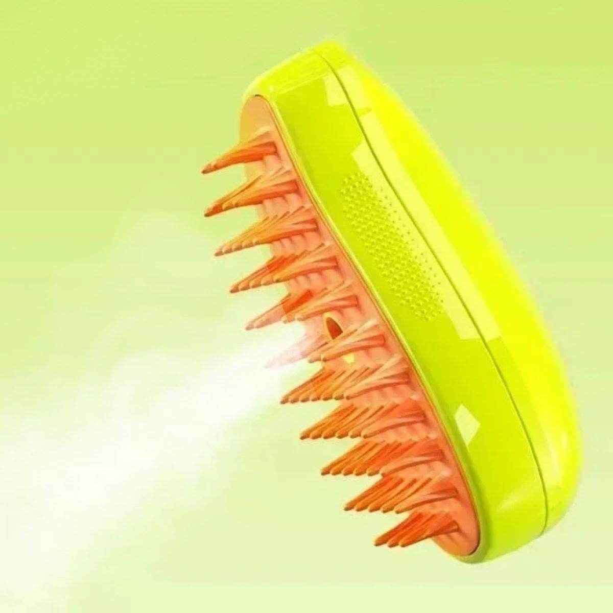 Steam Soft Silicone Tipped Cat & Dog Hair Comb Wash Grooming Brush