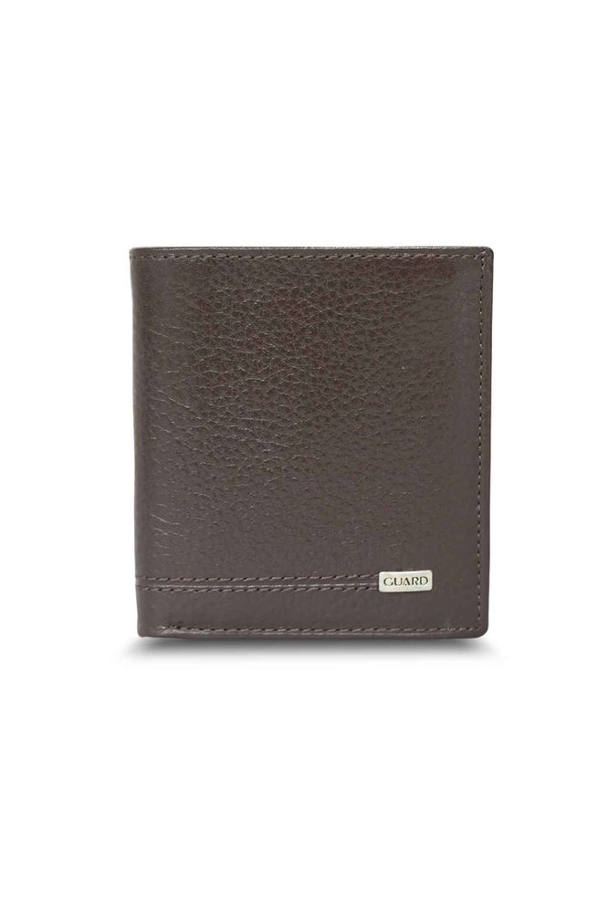 Brown Multi-Compartment Mini Leather Men's Wallet