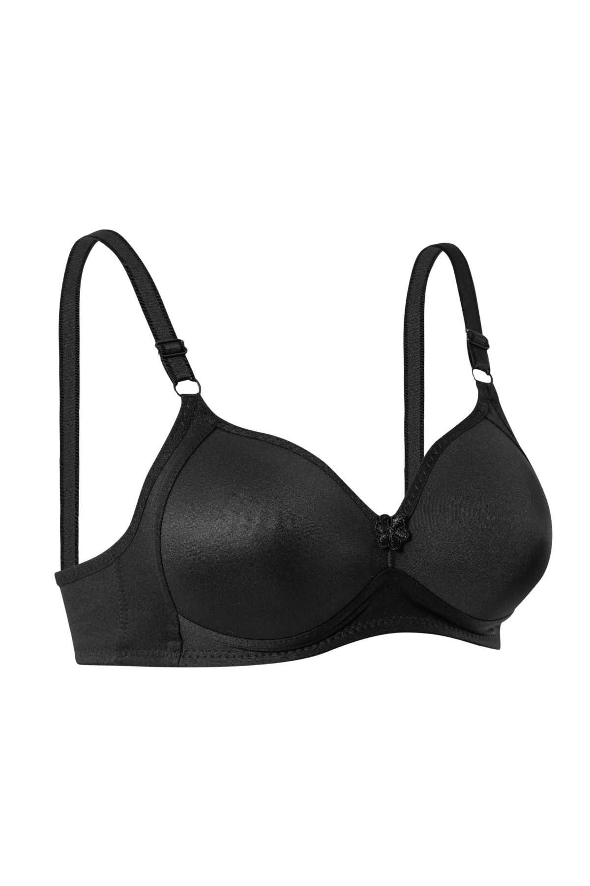 Wire-Free Silicone Recovery Bra Black