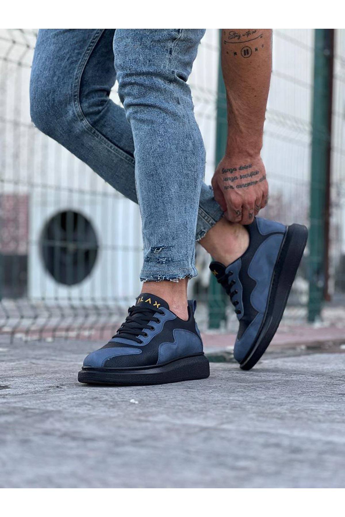 Charcoal Blue Men's Casual Shoes