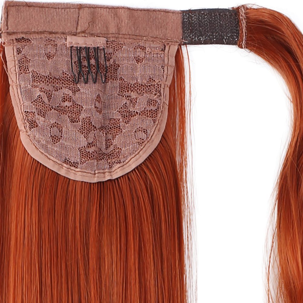 Tie Straight Ponytail / Copper