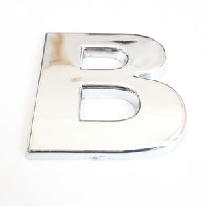 Cemax Letter B 3.75 cm Chrome Adhesive