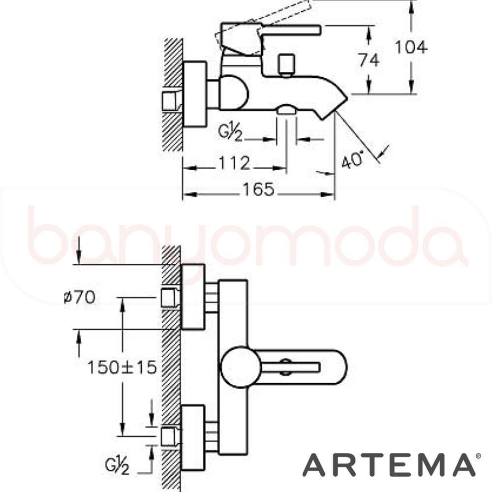 Artema A41994 Minimax S Bathroom Faucet