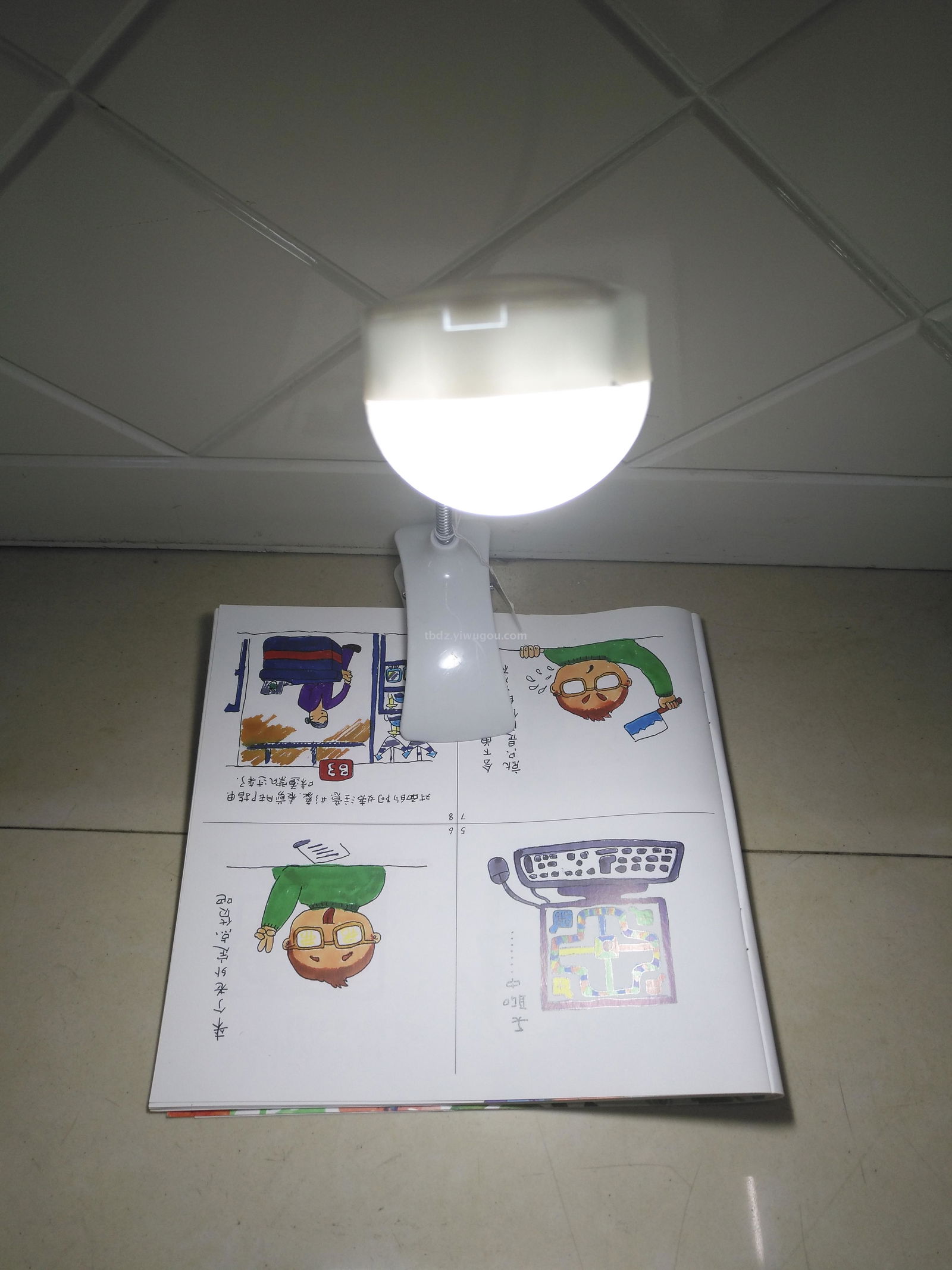 Led Clip Book Reading Table Lamp Book Reading Light Battery Powered