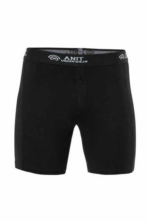 Lycra Long Men's Boxers Black - 1114A