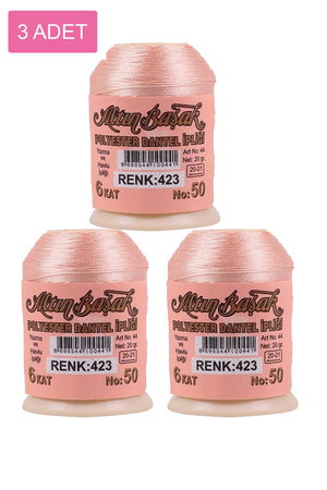 3 Pieces Altinbasak Oya and Lace Floss 20 gr - Turk - No: 423