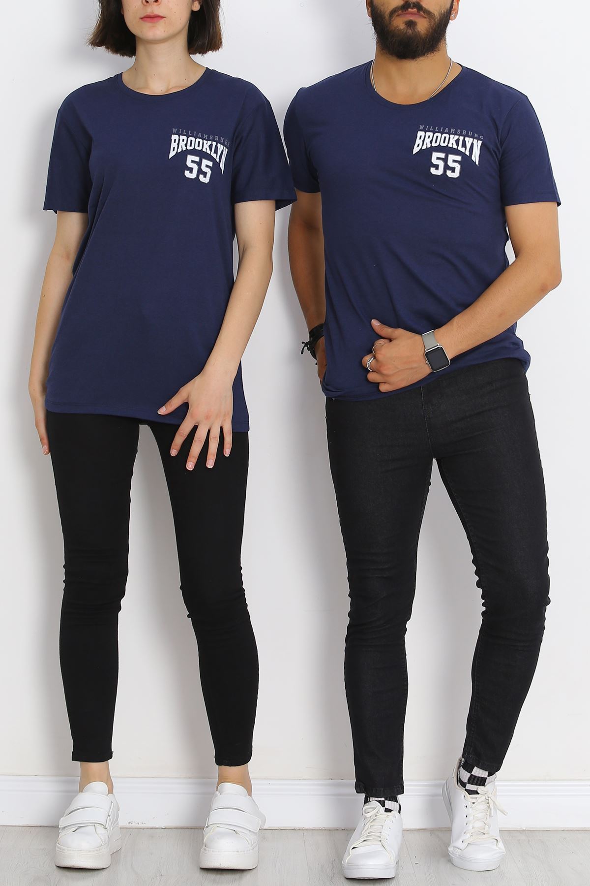 Printed T-Shirt Navy Blue