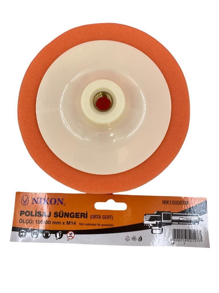 Nikon 15050TM Polishing Sponge 150 mm Orange Medium Hard