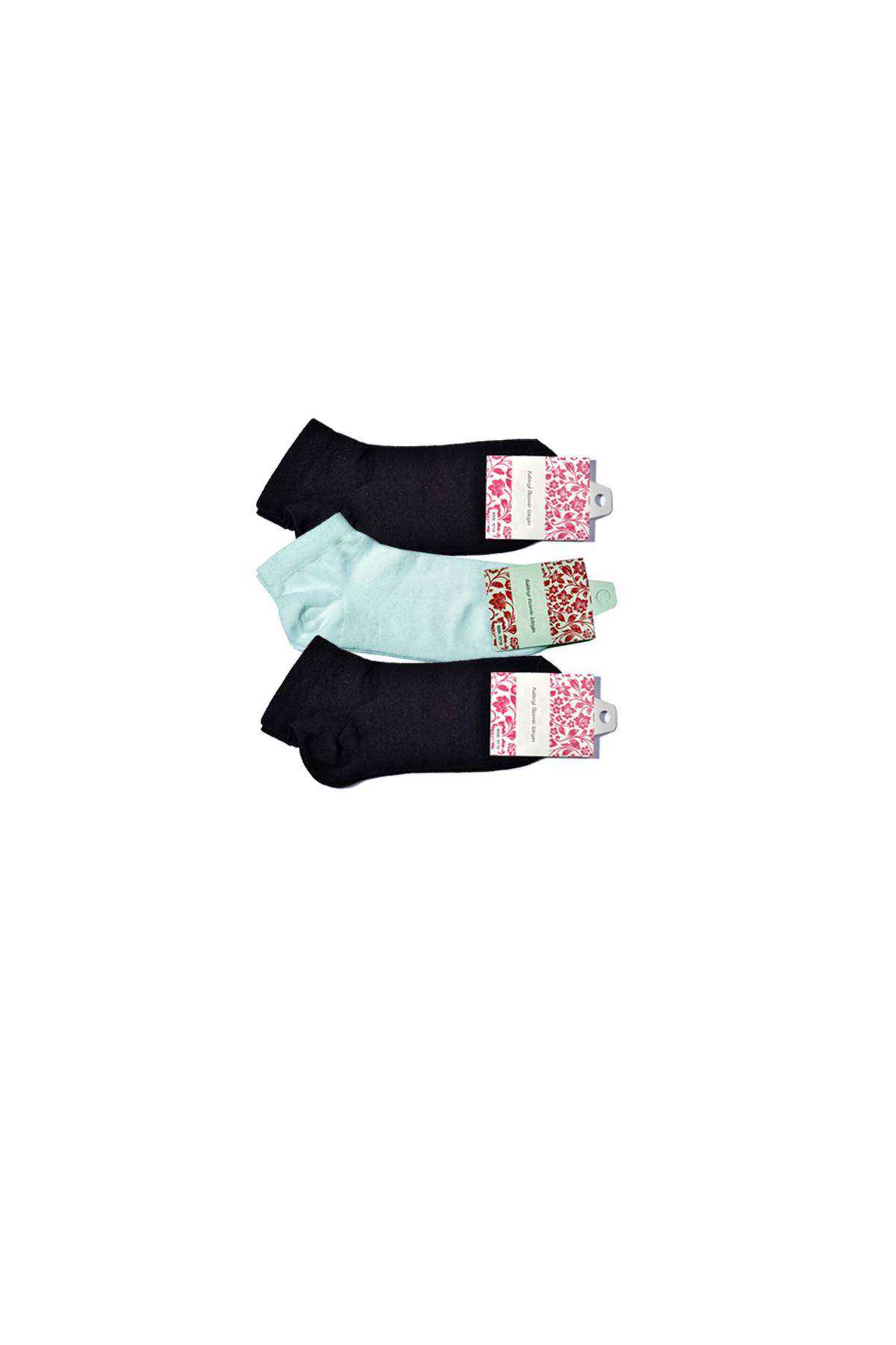 Black and White Women's Ankle Socks 3 pairs