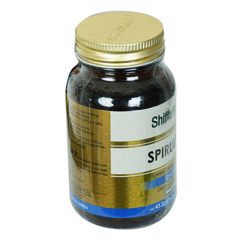 Shiffa Home Spirulina Dietary Supplement 720 Mg x 60 Capsules