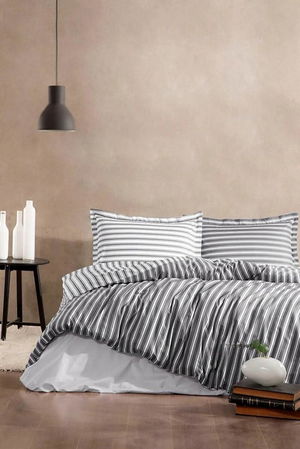 Özdilek Double Ranforce Duvet Cover Trioline Anthracite