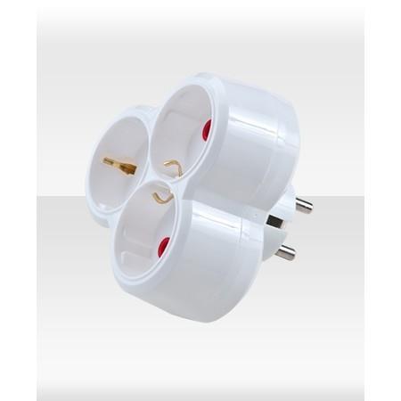 Ay-Ka Sapphire Grounded Three Way Socket