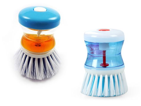 Dish Brush with Detergent Reservoir