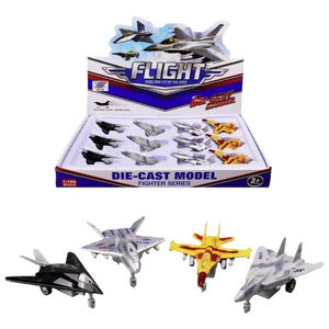 Pull Drop Metal Mini Battle Airplane 9 Cm