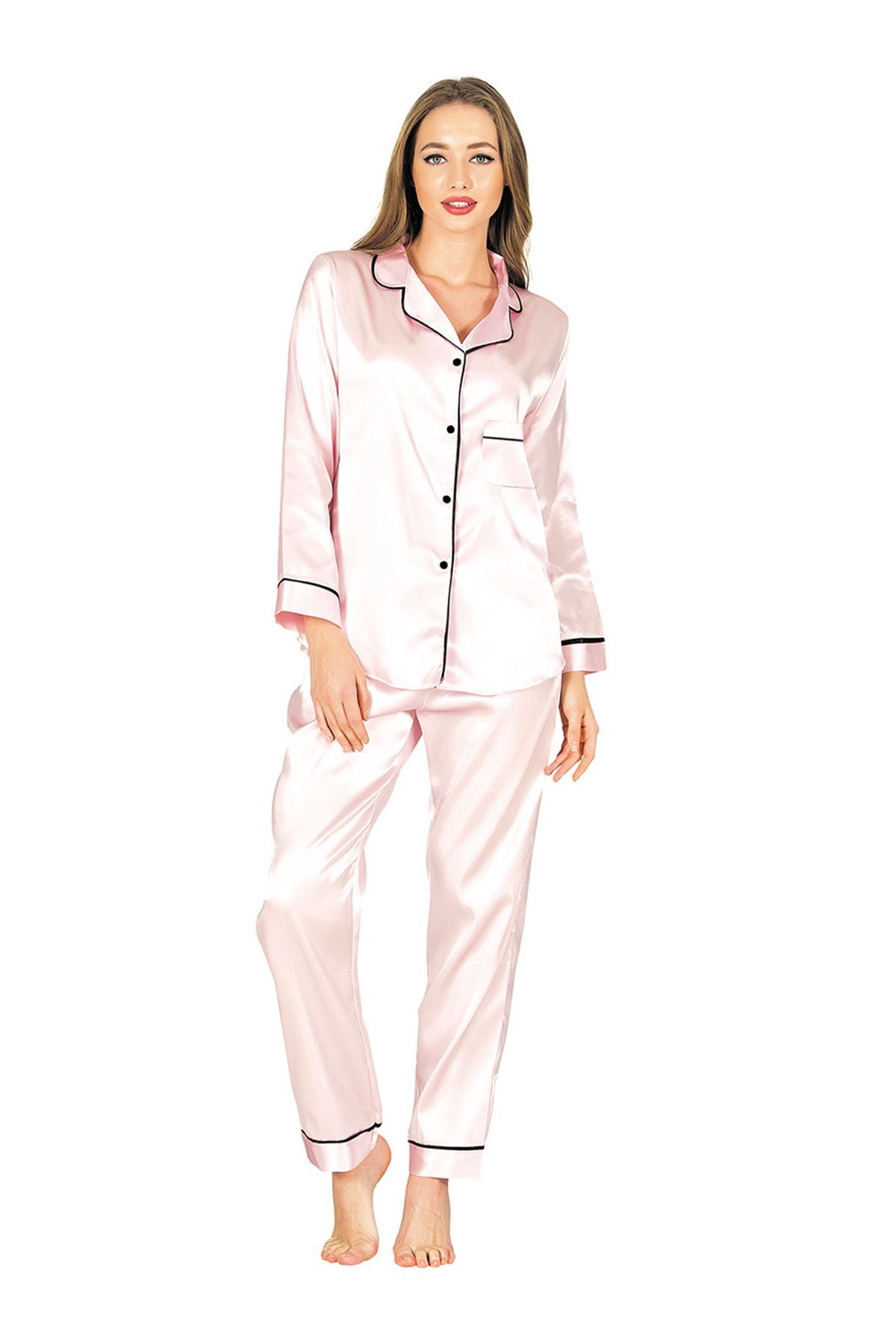 Powder Satin Pajama Set