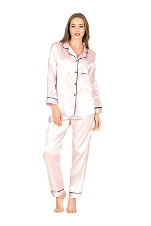 Powder Satin Pajama Set