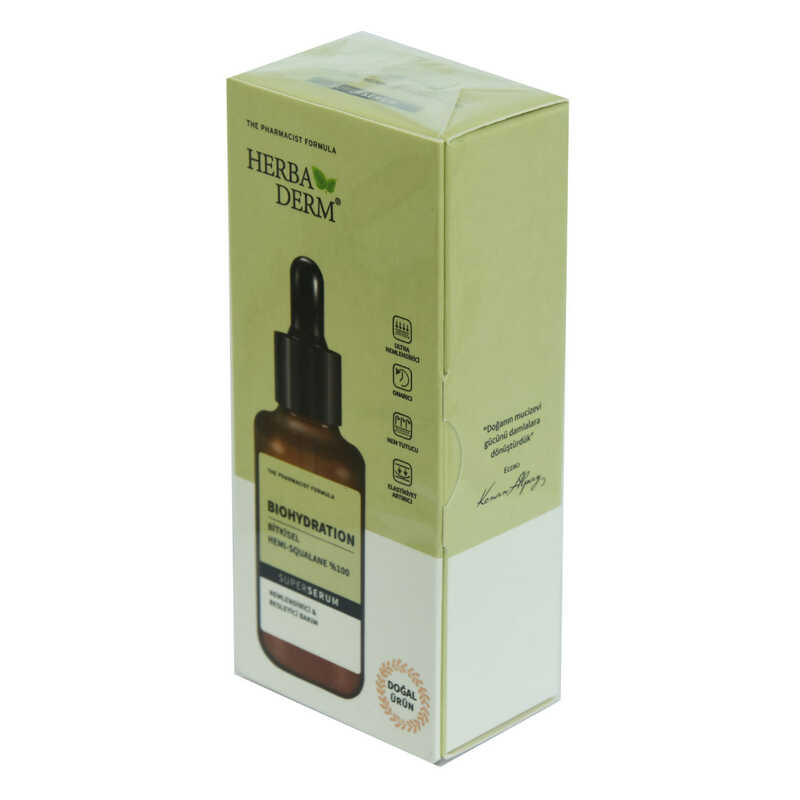 Superserum BioHydration Herbal Hemi-Squala Moisturizing Natural Face Serum 30 ML