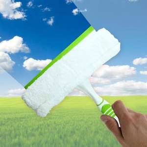 Microfiber Glass Wiping Mop with Squeegee