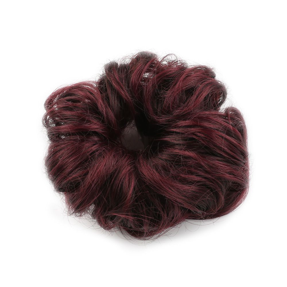 Fiber Synthetic Rubberized Bun Buckle / Dark Red